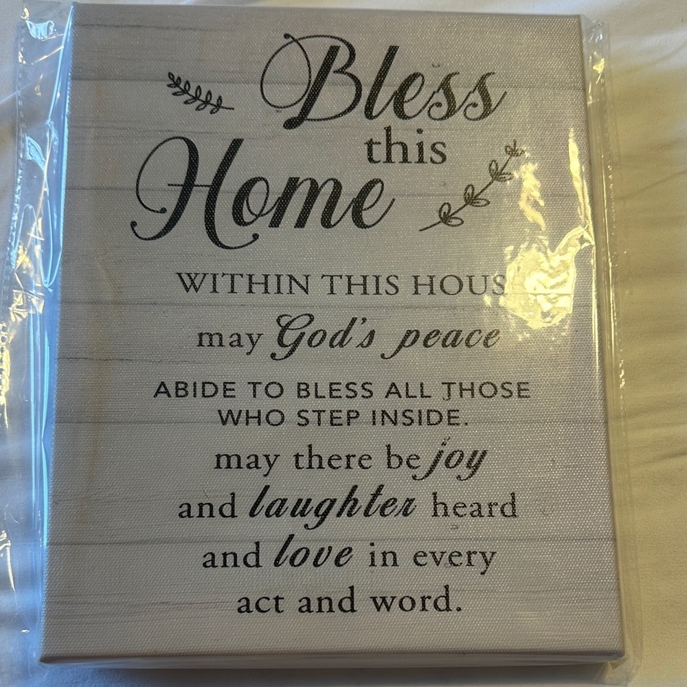 Bless This Home Canvas Wall Art